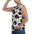 thumbnail image 3 of Picia Daisies Flowers mens Cotton Tank Undershirts , Moisture-wicking Ribbed Tanks, Lightweight Cotton Tank Undershirts-XX-Large, 3 of 8