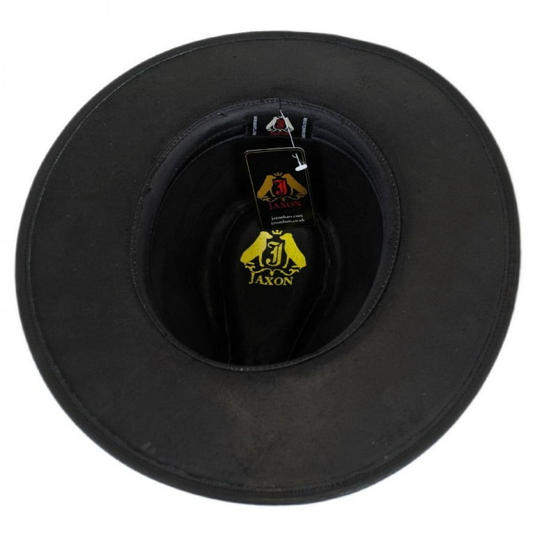 Leather Western Hat - XL - Black Walmart.com