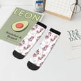thumbnail image 7 of Fuzoiu Flamingos Tribal Print Adult Socks, Crew Moisture-wicking Socks, Unisex Cushion Crew Socks,Casual Sports Ankle Socks, 7 of 7