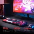 thumbnail image 2 of Teclado inalámbrico RGB para juegos Redragon K628 PRO 75% con interruptor rojo, 2 of 8
