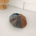 thumbnail image 4 of CoCopeaunt Autumn And Winter New Beret Hat, Female Autumn Small Crowd Splicing Warm Octagonal Painter Hat Foreign Spirit, 4 of 6