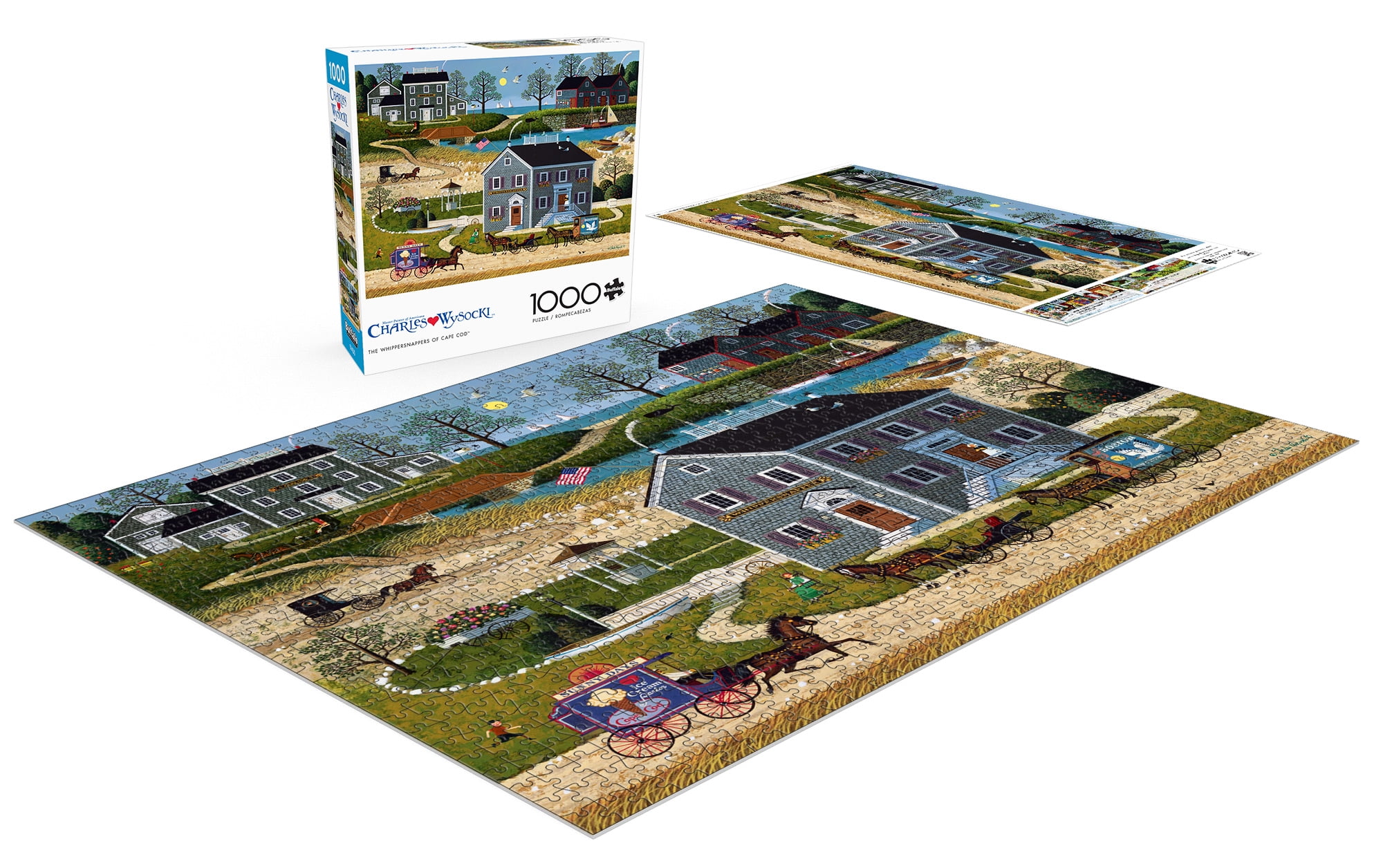 Buffalo Games 1000-Piece Charles Wysocki The Whippersnappers of Cape Cod Interlocking Jigsaw Puzzle for Adults Ages 14+