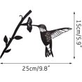 thumbnail image 4 of Colibrí Golondrina Loro Estatua De Pájaro De Metal Arte Silueta Decoración Jardín Patio Decoración De Árboles Paisaje Artesanía De Aves Presente Un Regalo (a) Hy, 4 of 4