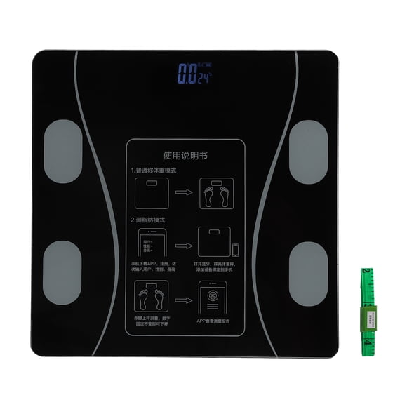 Báscula corporal Bluetooth, báscula corporal inteligente Báscula corporal Bluetooth Báscula corporal recargable construida para precisión