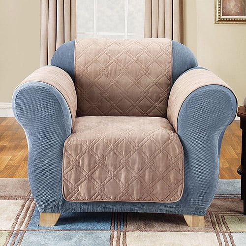 Sure Fit Suede Pet Throw Arm Chair