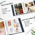 thumbnail image 4 of AIOR Photo Album Self Adhesive 3x5 4x6 5x7 6x8 8x10 8.5x11 11x10.6 Magnetic Scrapbook Album Linen Hardcover 40 Pages with 2 Metalic Pens for DIY Baby Family Wedding Anniversary (Dark Blue), 4 of 9