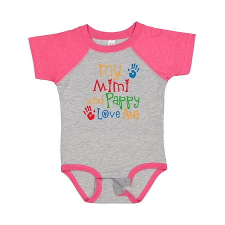 

Inktastic Mimi and Pappy Love Me Gift Baby Boy or Baby Girl Bodysuit