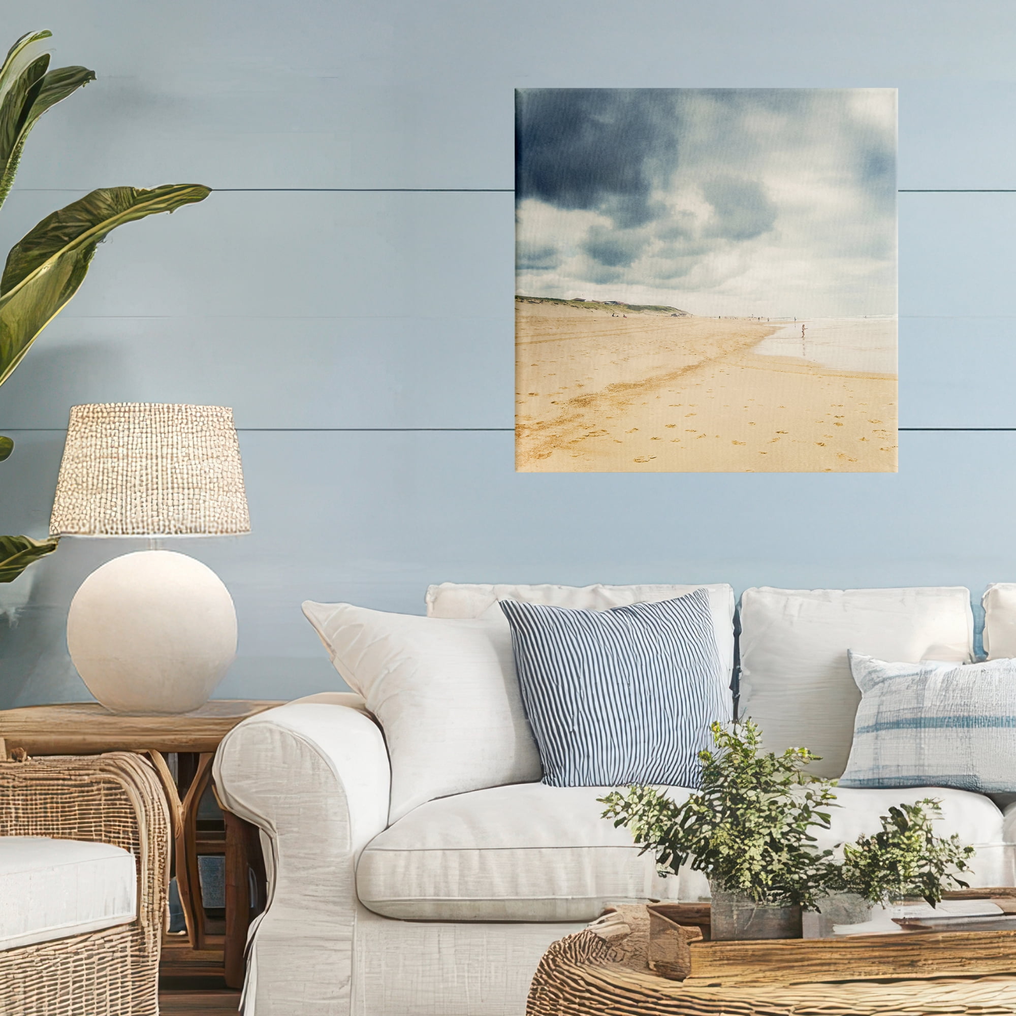 Stupell Industries Beach On A Cloudy Day Canvas Wall Art, design by Dirk Wüstenhagen
