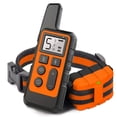 thumbnail image 1 of Collar de entrenamiento para perros, entrenador remoto para perros recargable por USB resistente al agua con vibración y modo de pitido para todas las razas de perros, naranja, 1 of 5