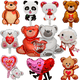 thumbnail image 1 of 10 Globos San Valentin Oso De Corazon Metalicos Amor Fiesta Xtellar multicolor, 1 of 3