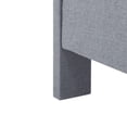 thumbnail image 6 of Gewnee King Size Platform Bed Frame with Upholstered Square Tufted Headboard,Wood Slats & Center Support Leg,Sturdy Wood Frame,No Box Spring Required.Light Grey, 6 of 14