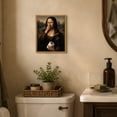thumbnail image 5 of Drsoum Funny Bathroom Wall Art Mona Lisa Toilet Paper Decor 8x10, 5 of 7