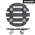 thumbnail image 5 of Wagner design yourself 11.4" Gray Wood Plastic Composite Round Plant Caddy, 5 of 6