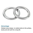 thumbnail image 5 of 20mmx28mm Dia 304 Stainless Steel O Ring Seamless Welded O-Ring for DIY 10 Pack, 5 of 5
