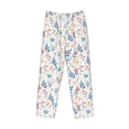 thumbnail image 6 of Uemuo Tulips Flowers Pattern Men's Wide Leg Palazzo Lounge Pants with Pockets Light Weight Loose Comfy Casual Pajama Pants-Large, 6 of 9