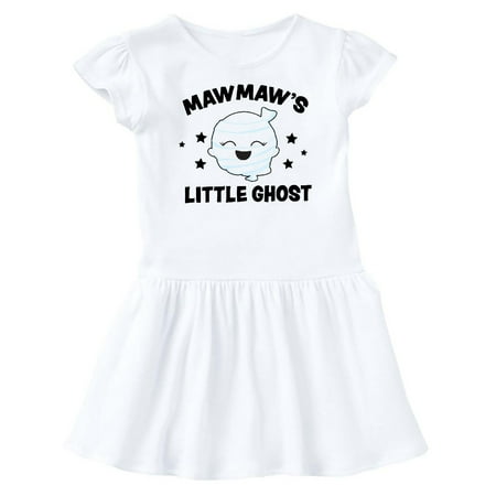 

Inktastic Cute Mawmaw s Little Ghost with Stars Gift Baby Girl Dress
