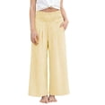 thumbnail image 5 of Posijego Girls Boho Pants Stretch High Waisted Print Wide Leg Casual Beach Summer Vacation Trousers Pants with Pockets, 5 of 7