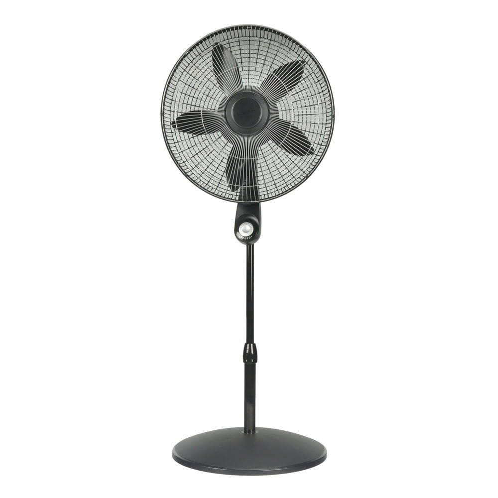 Lasko 18" 5Speed High Performance Pedestal Fan with Remote, S18602, Black