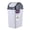 9 Gallon, variant on Superio Kitchen Trash Can with Swing Top Lid 9 Gallon Slim Waste Bin 37 Qt Sturdy Plastic Garbage Can Medium Recycling Bin for Office, Bathroom, Under Counter, Dorm, Bedroom (Smoke White/Grey)