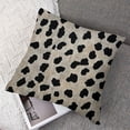 thumbnail image 7 of Acheng  Polka Dots Decorative Throw Pillow Cover Case, Brush Strokes Dots Cotton Linen Outdoor Pillow Cases Square Standard Cushion Covers for Sofa Couch Bed Car  18x18in, 7 of 7