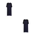 thumbnail image 2 of Sonducket Cómoda ropa de dormir para hombre, bata transpirable para descansar y dormir, albornoz para hombre, pijama para hombre, bata para Type11 NO11, 2 of 6