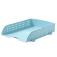thumbnail image 1 of File Shelf Stackable Stable Lightweight A4 Paper File Organizer Plastic Rack Document Tray for Home, 1 of 8