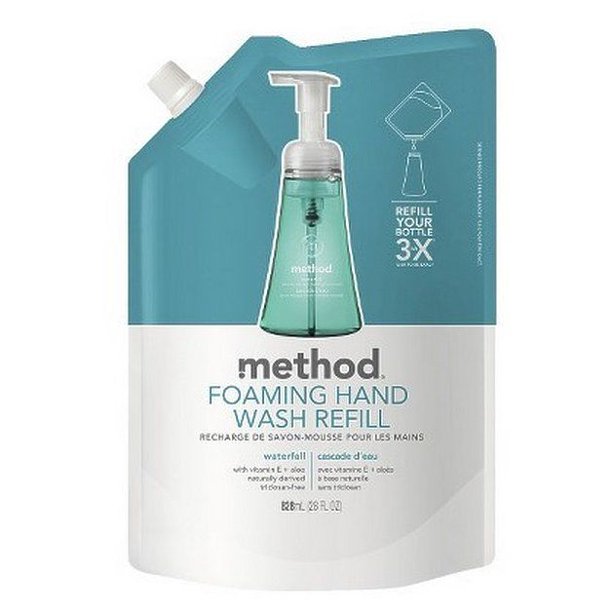 Method 01366 Foaming Hand Wash Refill, Waterfall Scent, 28 Oz
