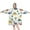 White Cartoon Dinosaurs, variant on Wearable Oversized Blanket,White Cartoon Dinosaurs Cacti Pattern Wearable Blanket Hoodie for Adults,Cozy Hooded Blankets with Super Pockets,Super Warm Fuzzy Pullover for Women & Men