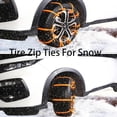 thumbnail image 3 of 20PC Tire Zip Ties For Snow, Anti Skid Tire Socks For Snow, Tire Chain, Tire Chains For Pickup Trucks, Snow Zip Ties For Tires, Car Tire Snow Chains Zip Tie, Snow Tire Straps, Snow Removal Device, 3 of 6