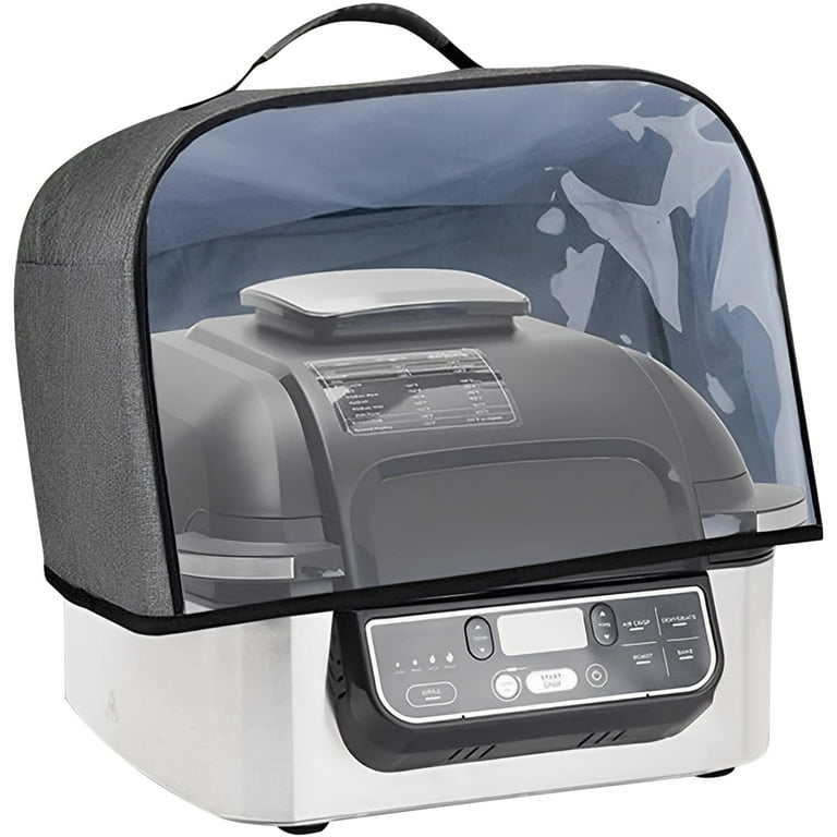 Retrok Dust Cover Compatible with Ninja Foodi Grill AG301 AG302 AG400 Air  Fryer Cover with Storage Pockets Waterproof Clear Front Panel Household