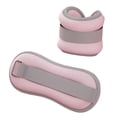 thumbnail image 4 of 2x pesas de muñeca entrenamiento de fuerza pesos de tobillo para entrenamiento caminar pilates Rosa 26cmx9cm, 4 of 8