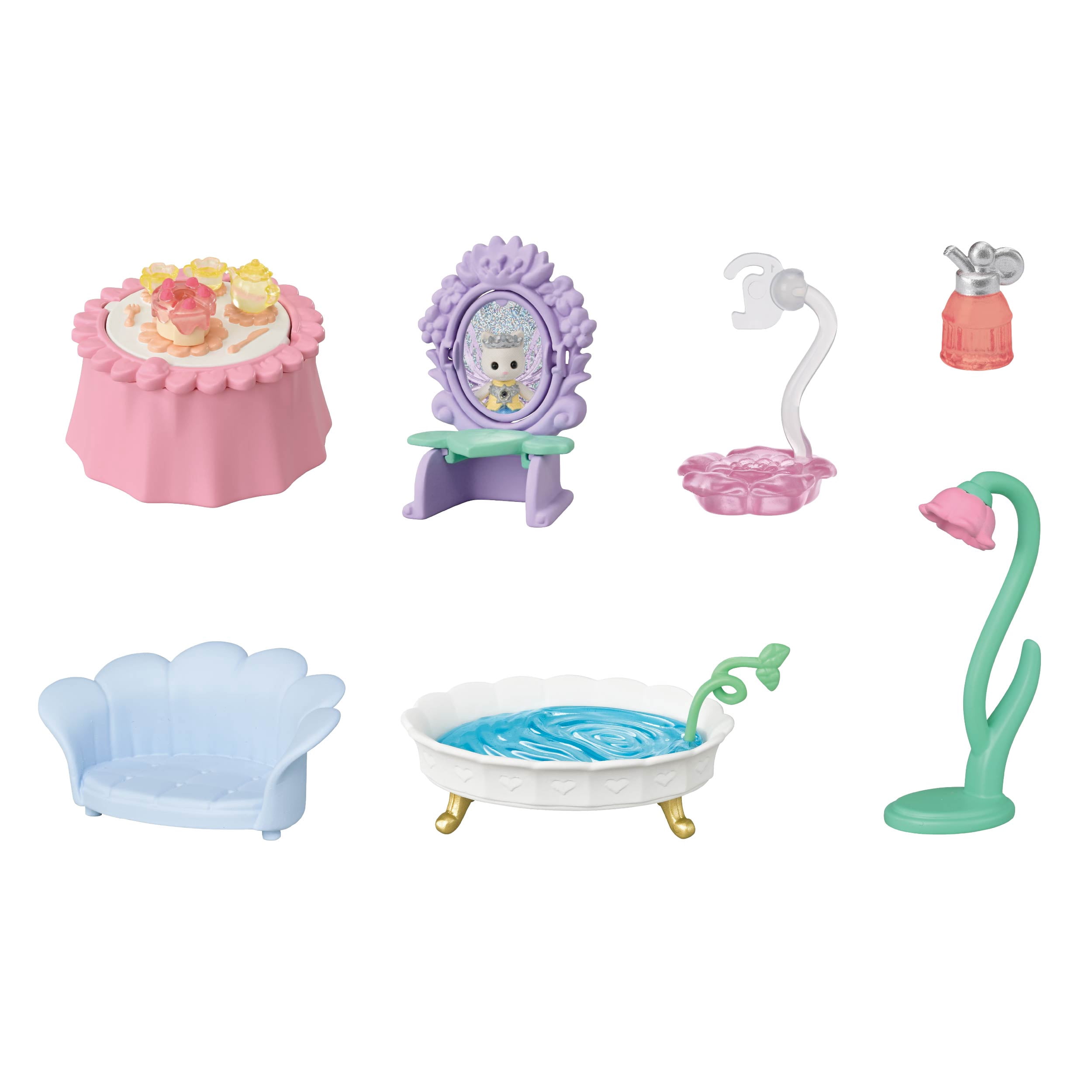 Calico Critters Fairytale Tower, Dollhouse Playset with 1 Collectible Doll Figure