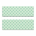 thumbnail image 2 of Mint Bench Cushion Set of 2, Victorian Style Old Fashioned Floral Motifs Nature Theme Pattern Feminine, Standard Size Foam Pad and Decorative Cover, Mint Emerald Pale Green, by Ambesonne, 2 of 4