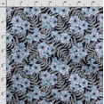 thumbnail image 3 of Soimoi Floral Print,Cotton Poplin Sewing Fabric Sold by The Yard- 42 Inch WideSewing Craft Quilting/ Quilt Making Fabric -Blue, 3 of 5