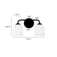 thumbnail image 5 of Millennium Lighting 22302 Norah 2 Light 15" Wide Vanity Light - Black, 5 of 7