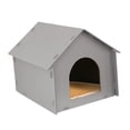 thumbnail image 2 of DimyFew Outdoor Cat House Outdoor Cat Shelter Feral Cat Shelter Portable Kitty House Weatherproof Windproof PP Hollow Board Mat Included Suitable for Garden Porch Community Simulated rattan mat, 2 of 8