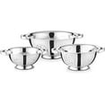 thumbnail image 2 of AVADOR Set of 3 Stainless Steel Colanders, Comes in 1. 3 and 5 Quart for all your Cooking | Baking | Prepping Needs, 2 of 6