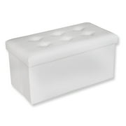 Jessar - Ottoman / Storage Footrest, Rectangular, From the Acadia Collection, White