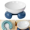 thumbnail image 3 of Cuenco de cerámica para perros con protección para la vértebra cervical y boca oblicua Cuenco para comida Cuenco para arroz Antivuelco, 3 of 5