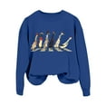 thumbnail image 4 of WEAIXIMIUNG Chandail en Molleton pour Femmes Tendance avec Col Chandail en Molleton de Noël pour Femmes Imprimé Animal Ferme, 4 of 4