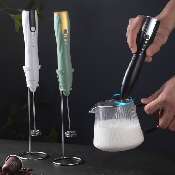 Milk Frother Handheld Electric Foam Maker with USB Rechargeable Whisk – Drink Mixer for Coffee, Lattes, Cappuccino, Matcha, Hot Chocolate and Frappe