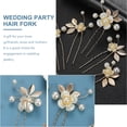 thumbnail image 2 of Houderco 6Ud Pasadores De De Dorados Con Floral Para Fiesta Y, 2 of 8