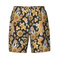 thumbnail image 5 of Rocae Sunflowers Bee for Men's Swim Trunks Quick Dry With Two Side Pockets and One Lined Patch Pocket3X-Large, 5 of 9
