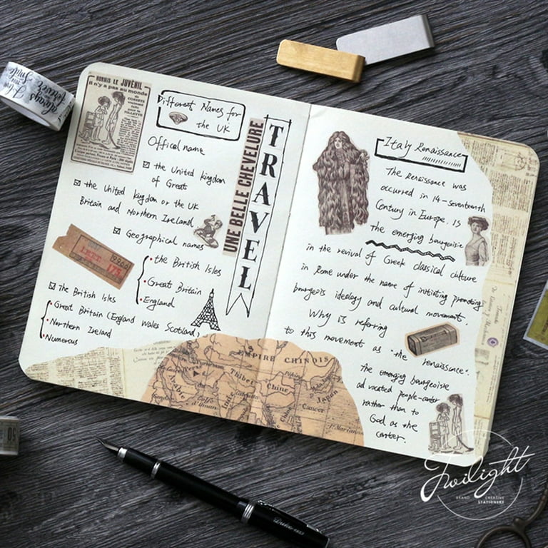 mewmewbeam Stamp washi tape - Book – journalpages