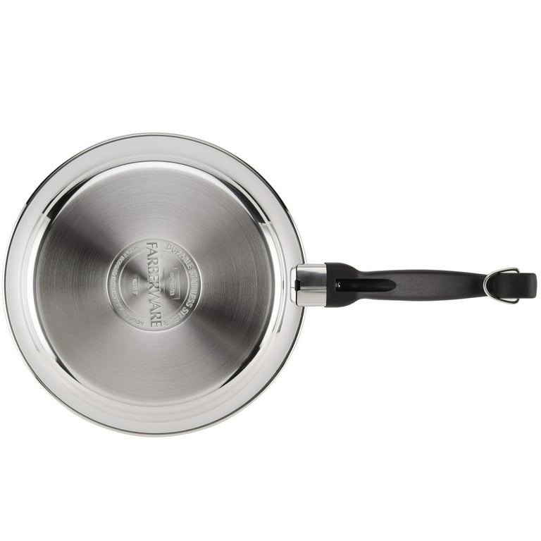 Farberware Classic Stainless Steel Frying Pan Set / Fry Pan Set / Stainless  Steel Skillet Set - 8.25 Inch and 10 Inch, Silver