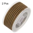 thumbnail image 3 of 2uds Nylon Hilo Cordel Rebordear Cordón 4mm Extrafuerte Trenzado Artesanía Cuerda para Pulseras Joyería Fabricación Bricolaje Artesanía 3,2 M/10,5 Pies, Oscuro Caqui Unique Bargains cordón de abalorios, 3 of 7