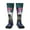 2 Black-2, variant on Colorful Haired White Horse Pattern Women’s Knee High Crew Socks,Trouser Socks Comfortable, Breathable, Moisture-Wicking and Soft