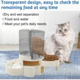 thumbnail image 3 of YIXIGGC Pet Feeder and Water Dispenser Set, Automatic Cat Dog Feeder and Water Dispenser 2 in 1, Gravity Cat Feeder Pet Food Dispenser for Small and Medium Dogs, Cats, Pets DYF329-1971, 3 of 6