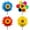 Blue 1PCS & RD1 1PCS & Yellow 1PCS & Multicolour 1PCS, variant on 1PCS Cute Sunflower Windmills Colorful Flower Wind Rotater with Stake Sunflower Wind Swivel Sculptures for Yard Patio Garden Party Outdoor Decor 29.5inch