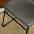 thumbnail image 4 of Roundhill Furniture Lotusville Antique Wood Finished Dining Set: Table and Four Chairs, Grey, 4 of 10